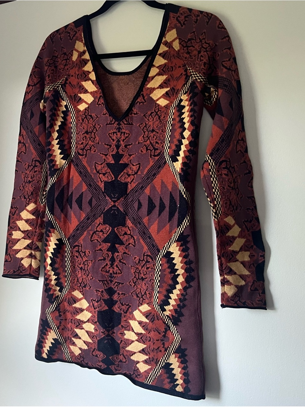 Free People intarsia knit sweater dress - Picture 4 of 7